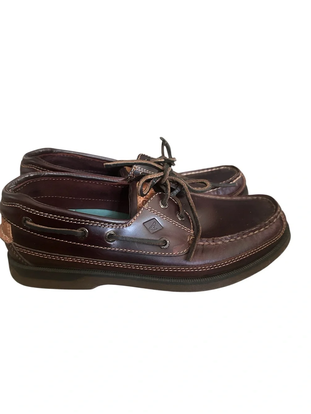 Sperry Mako 2 Eye Canoe Leather Boat Shoes Sz 8.5